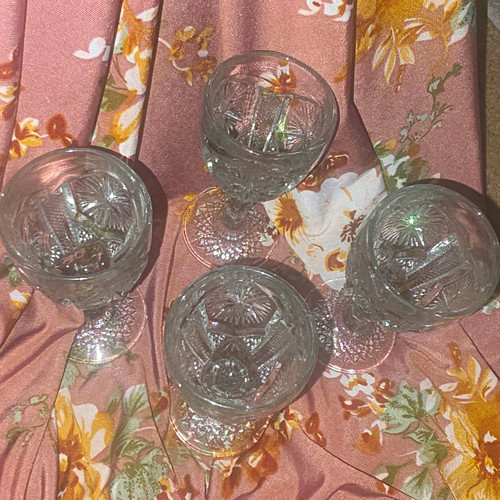 Set clear glass - clear, etched
